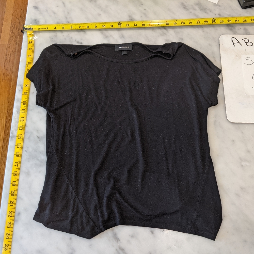 5/$25 Simple black top by AB studio
